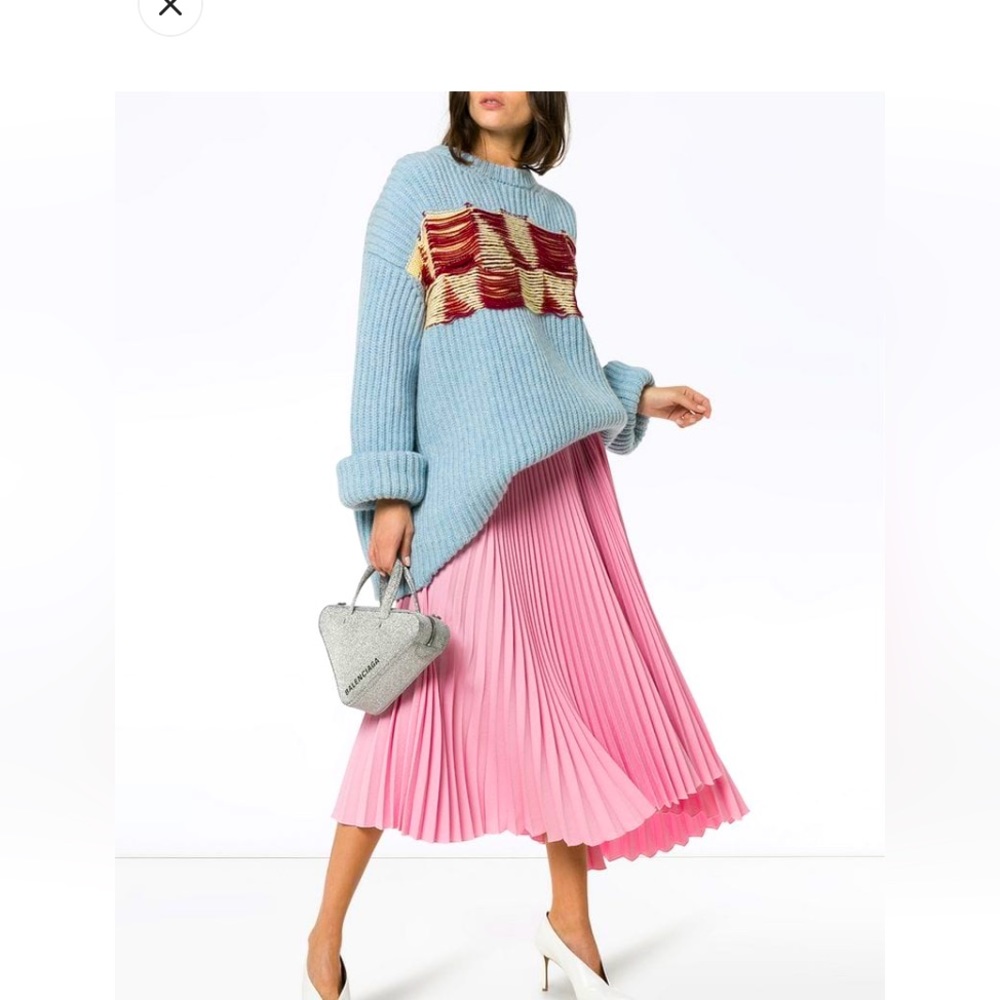 $880 MSMG pink pleated skirt, IT40/S